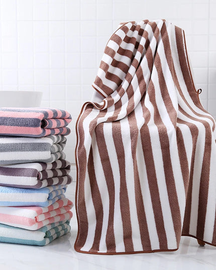 Ręcznik łazienkowy kąpielowy w paski