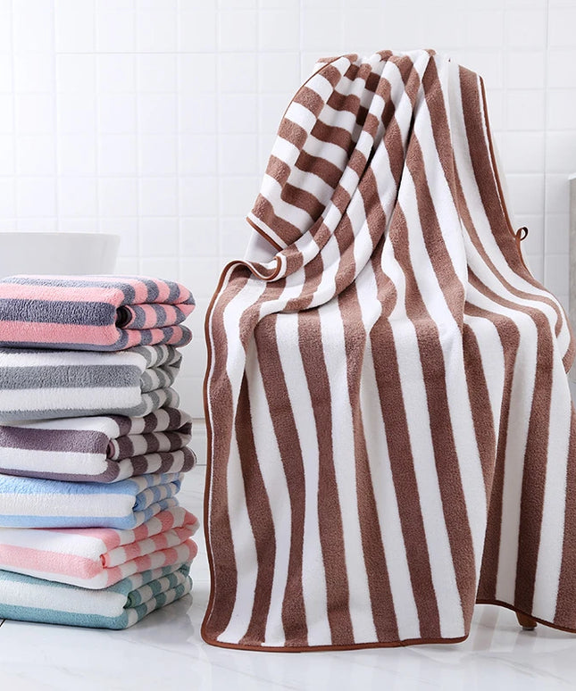 Ręcznik łazienkowy kąpielowy w paski