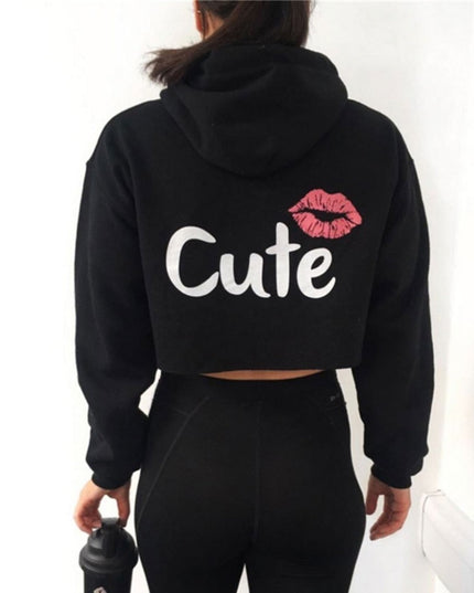 Damska bluza z nadrukiem w kształcie ust