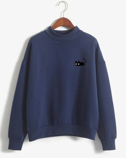 Damska bluza z nadrukiem kota