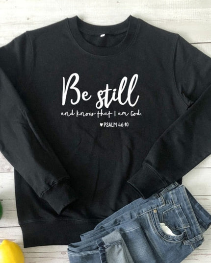 Damska bluza bez kaptura z napisem