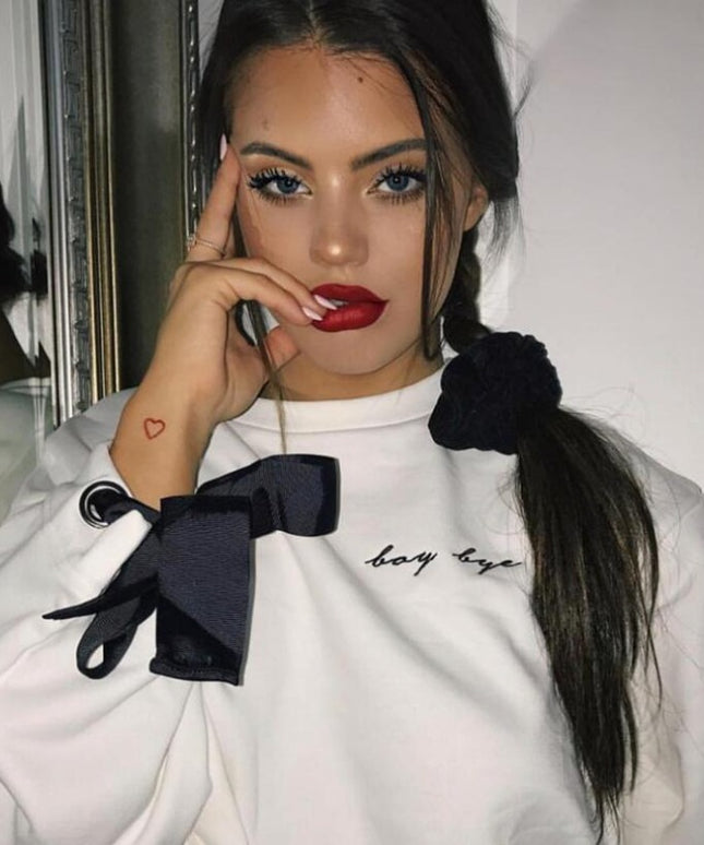 Damska bluza bez kaptura z napisem