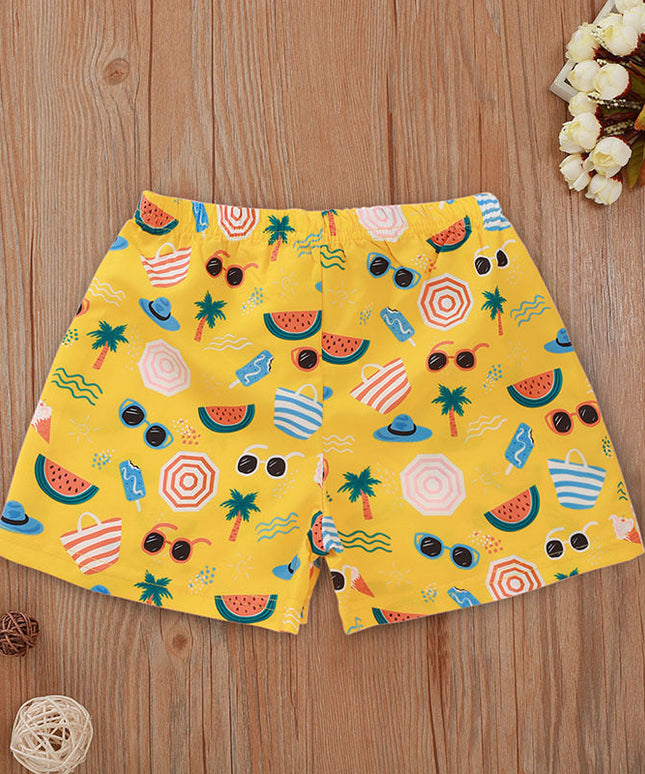 Kąpielówki dziecięce dla chłopców we wzory