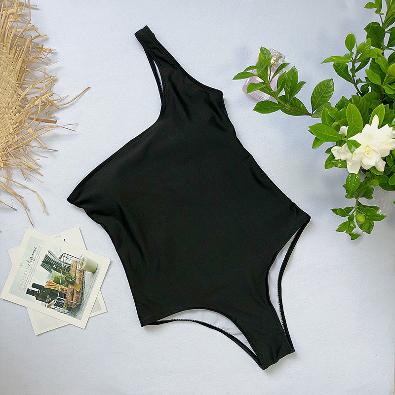 Damski jednoczęściowy strój kąpielowy na jedno ramię