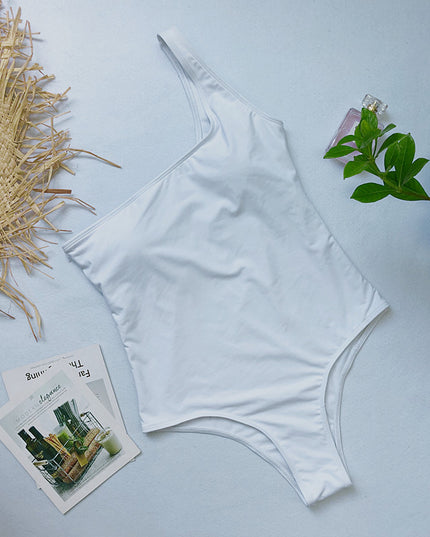 Damski jednoczęściowy strój kąpielowy na jedno ramię