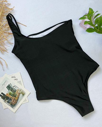 Damski jednoczęściowy strój kąpielowy na jedno ramię