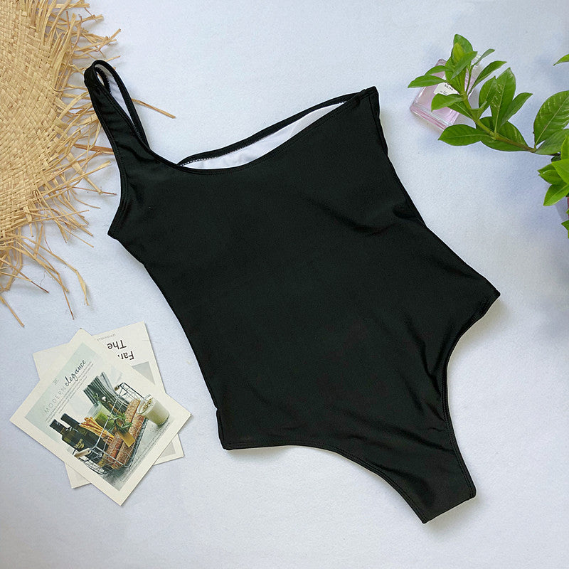 Damski jednoczęściowy strój kąpielowy na jedno ramię