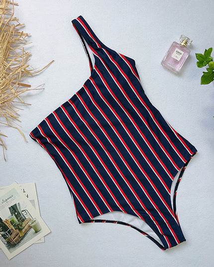 Damski jednoczęściowy strój kąpielowy na jedno ramię