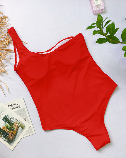 Damski jednoczęściowy strój kąpielowy na jedno ramię