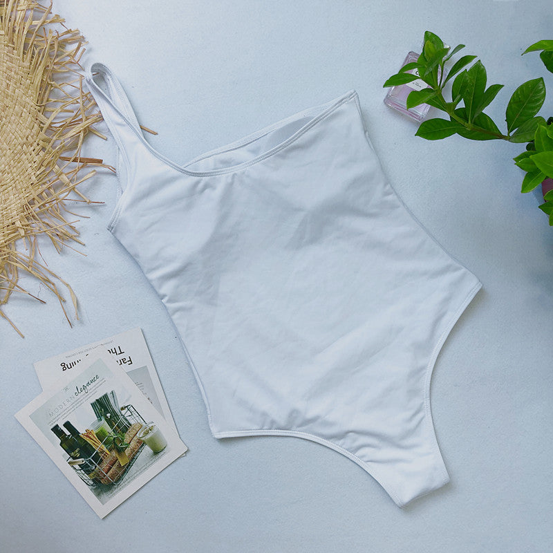 Damski jednoczęściowy strój kąpielowy na jedno ramię