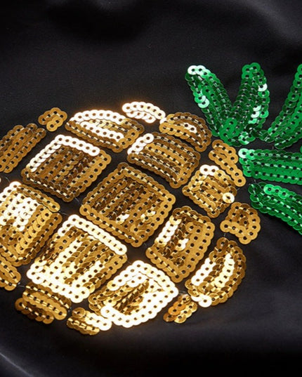 Jednoczęściowy strój kąpielowy dla dziewczynki z ananasem z cekinów