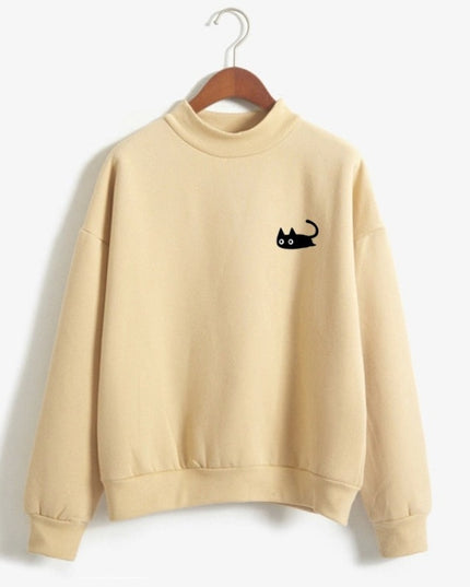 Damska bluza z nadrukiem kota