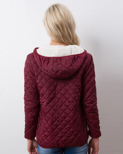 Damska kurtka przejściowa pikowana z ociepleniem