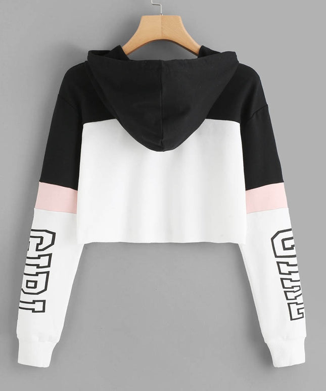 Damska bluza z kapturem z napisem GIRL