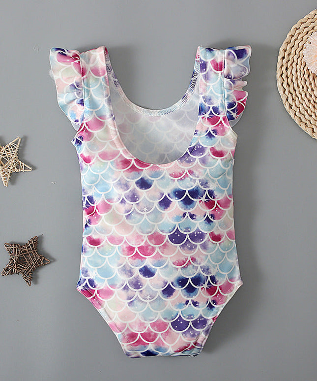 Jednoczęściowy strój kąpielowy dla niemowląt z falbankami