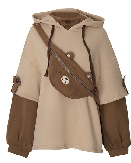 Damska bluza z nerką z misiem