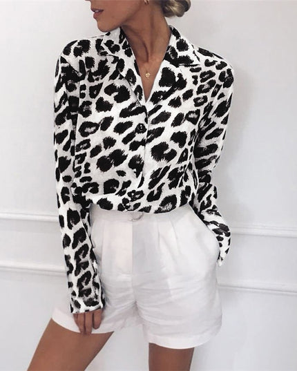 Damska koszula w panterkę