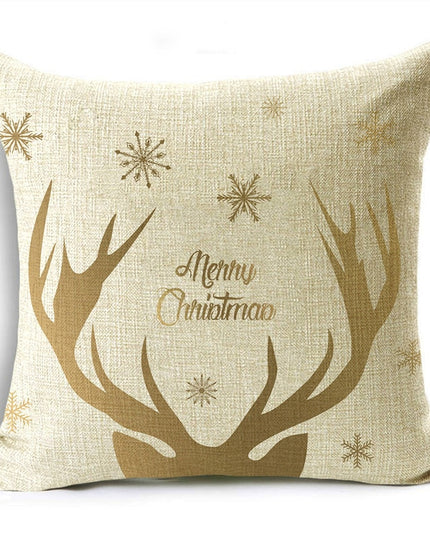 Poszewka na poduszkę świąteczna w złotych kolorach