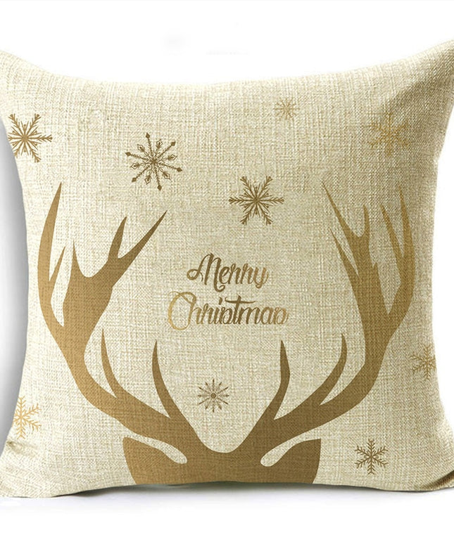 Poszewka na poduszkę świąteczna w złotych kolorach