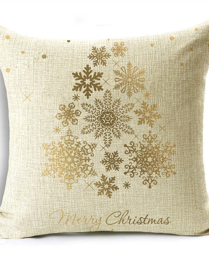 Poszewka na poduszkę świąteczna w złotych kolorach