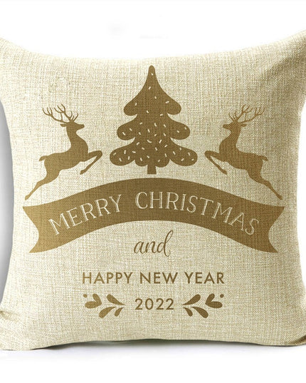 Poszewka na poduszkę świąteczna w złotych kolorach