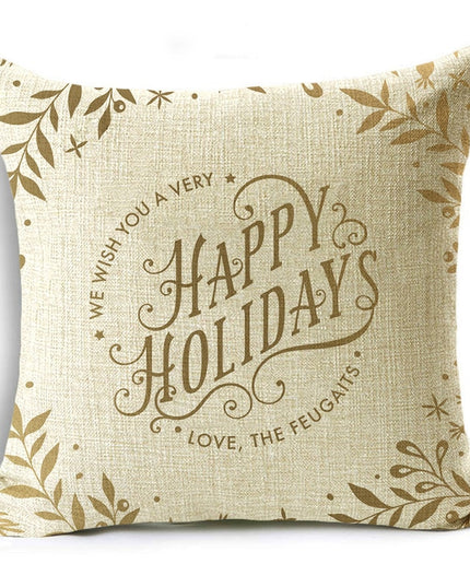 Poszewka na poduszkę świąteczna w złotych kolorach