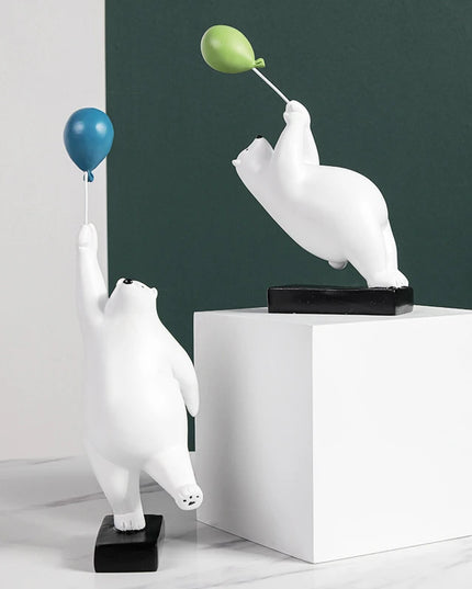 Figurka dekoracyjna miś z balonem