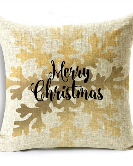 Poszewka na poduszkę świąteczna w złotych kolorach