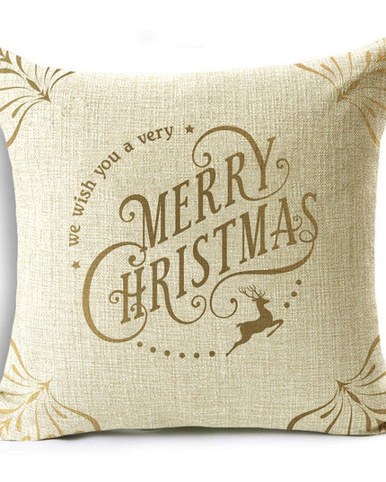 Poszewka na poduszkę świąteczna w złotych kolorach