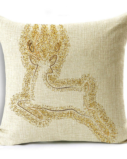 Poszewka na poduszkę świąteczna w złotych kolorach