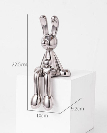 Figurka dekoracyjna ceramiczna królik