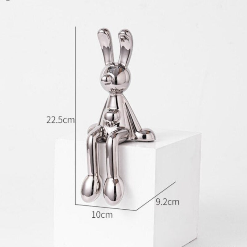 Figurka dekoracyjna ceramiczna królik