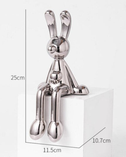 Figurka dekoracyjna ceramiczna królik