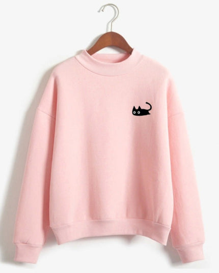 Damska bluza z nadrukiem kota