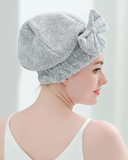 Ręcznik łazienkowy bambusowy do osuszania włosów turban