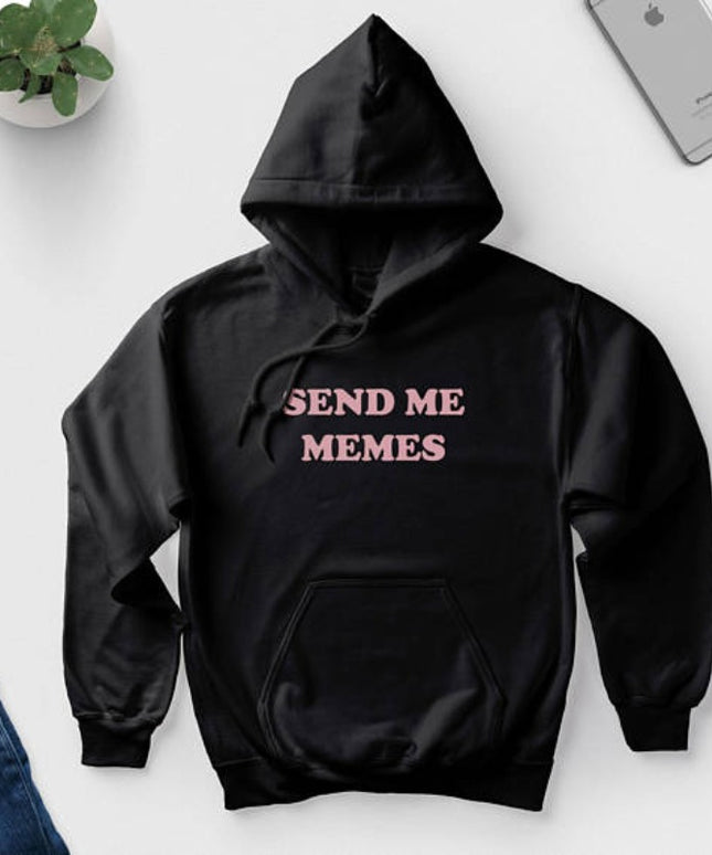 Damska bluza z napisem SEND ME MEMES