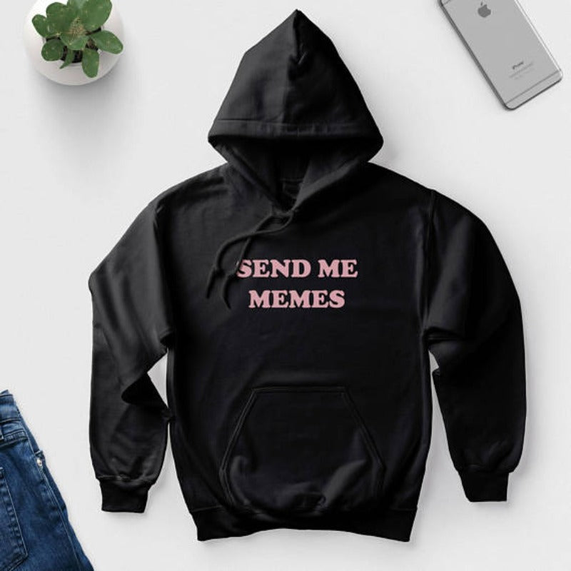 Damska bluza z napisem SEND ME MEMES