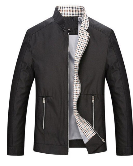 Męska kurtka przejściowa rozpinana z kieszeniami