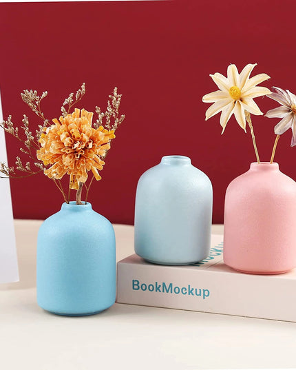 Wazon ceramiczny w różowym kolorze