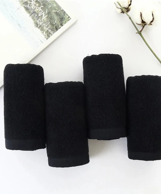 Ręcznik saunowy bawełniany czarny