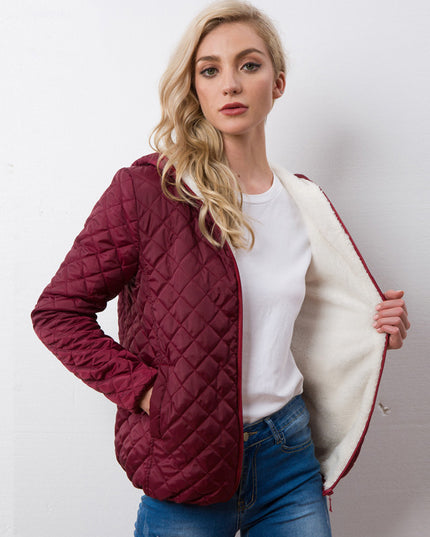 Damska kurtka przejściowa pikowana z ociepleniem