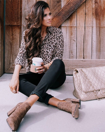 Damska koszula we wzory