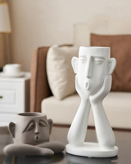 Figurka dekoracyjna posąg twarz