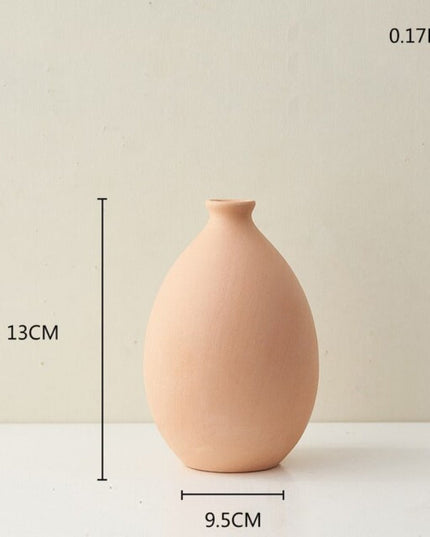 Wazon ceramiczny w pomarańczowym kolorze