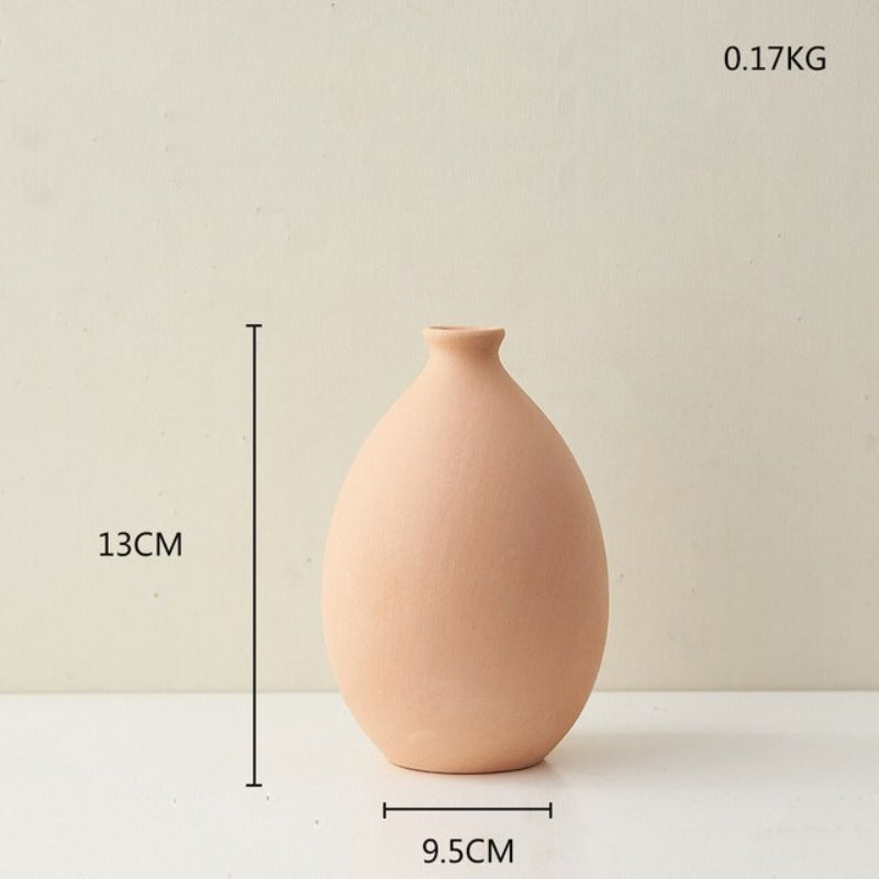 Wazon ceramiczny w pomarańczowym kolorze