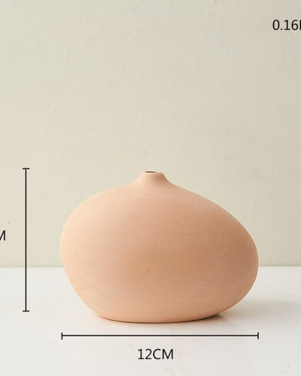 Wazon ceramiczny w pomarańczowym kolorze