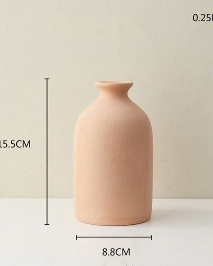 Wazon ceramiczny w pomarańczowym kolorze