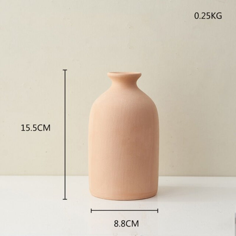 Wazon ceramiczny w pomarańczowym kolorze