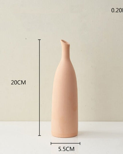 Wazon ceramiczny w pomarańczowym kolorze