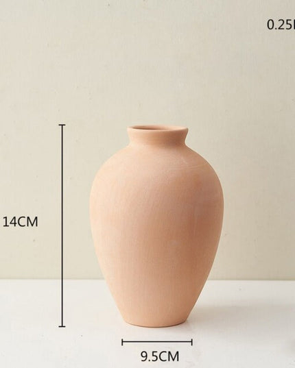 Wazon ceramiczny w pomarańczowym kolorze